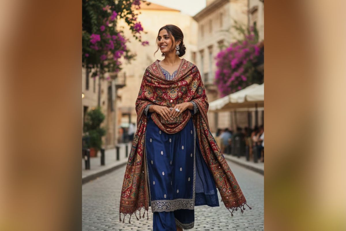 Winter Outfits For Newly Married Women: नई नवेली दुल्हन के लिए विंटर आउटफिट आइडियाज, खास मौके पर करें ट्राई 4 Suit With Shawl