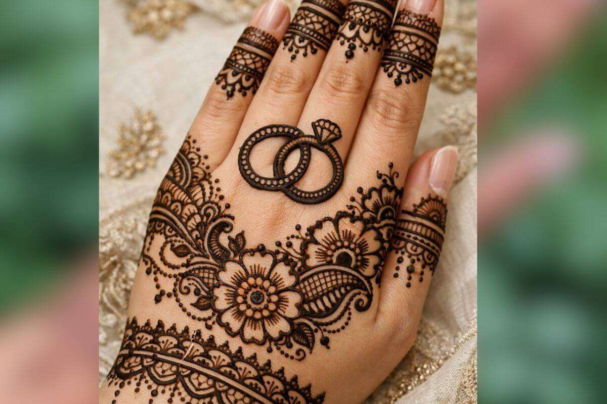 Engagement Mehndi Design: सगाई के मौके पर हाथों में रचाएं ये खूबसूरत मेहंदी डिजाइन, जो भी देखेगा करेगा जमकर तारीफ 4 Engagement Ring Mehndi Design