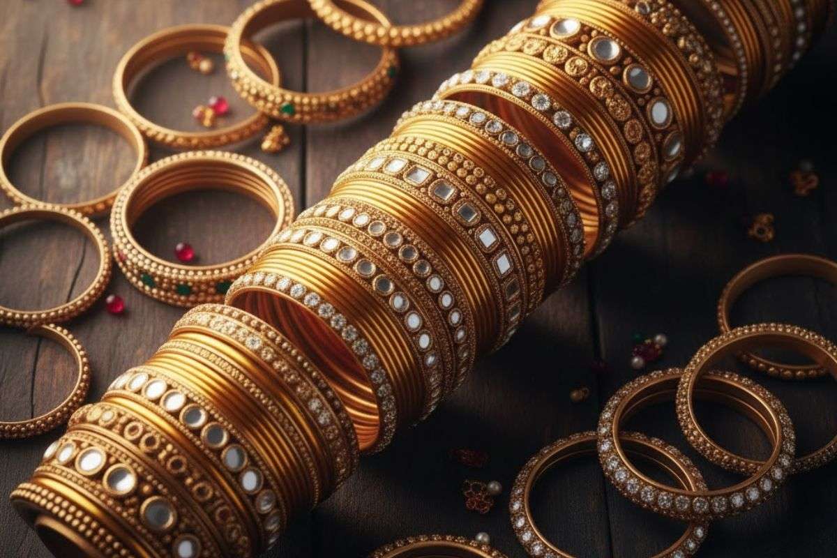 Golden Bangles Design