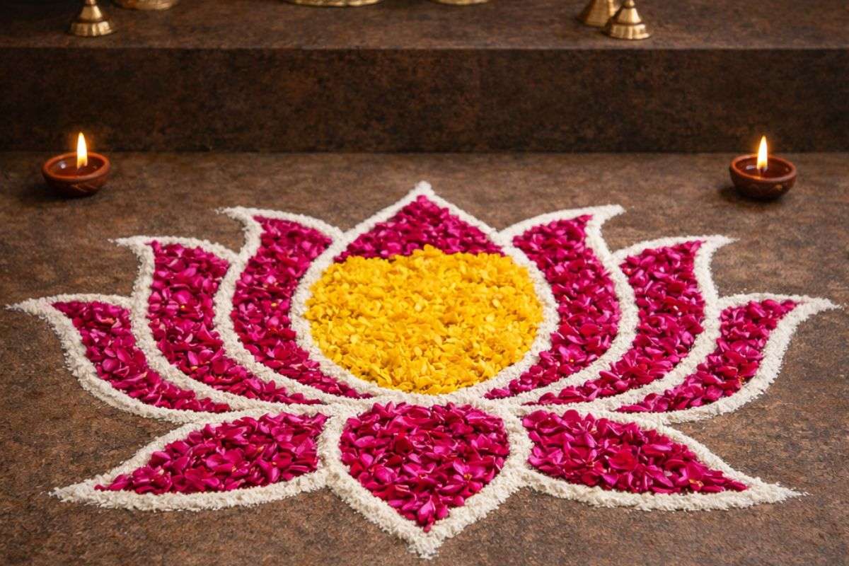 Lotus Flower Rangoli