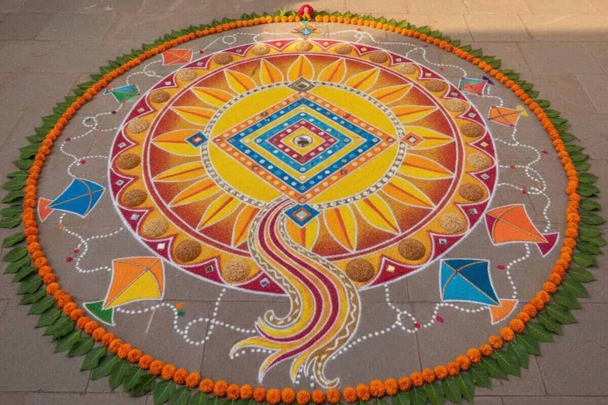 Makar Sankranti Rangoli