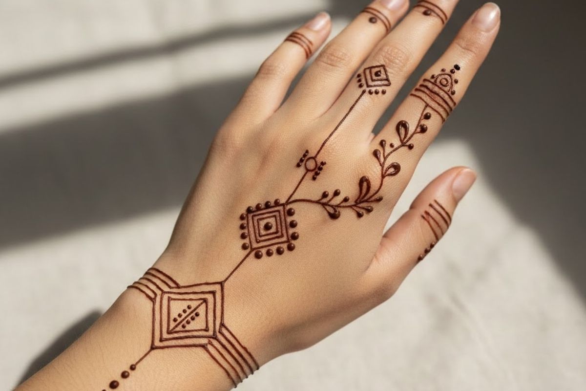 Minimalist Mehndi Design