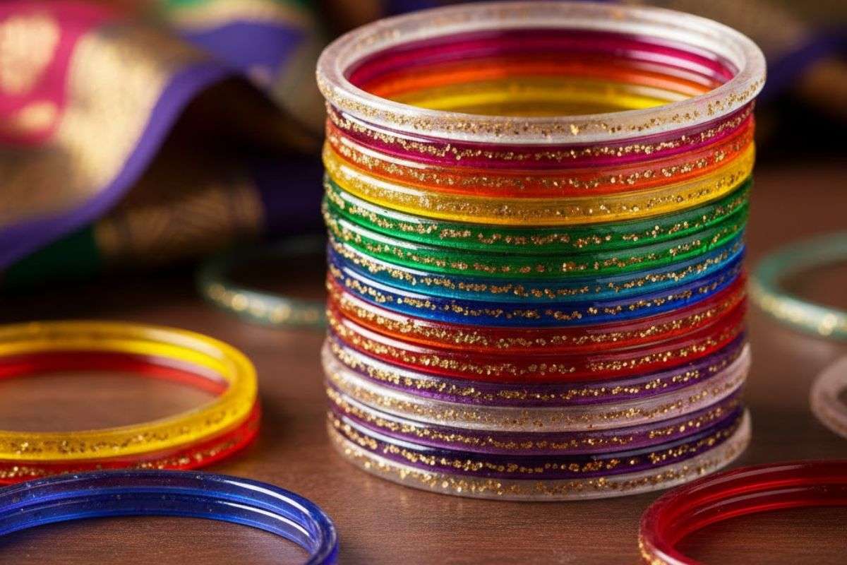 Multicolour Glass Bangle