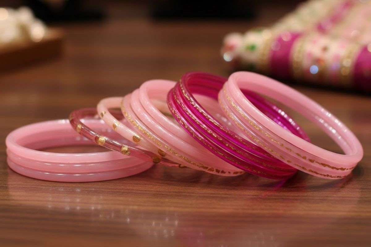 Pink Glass Bangle