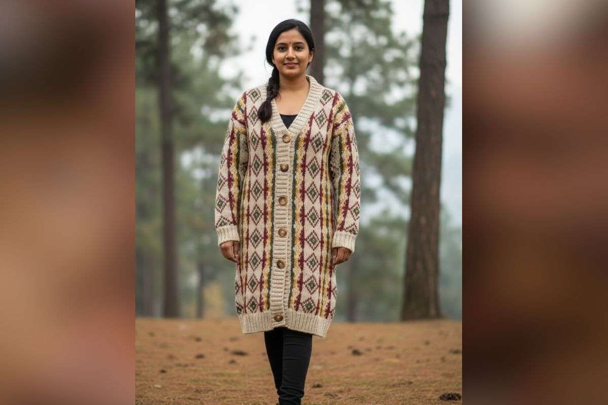 Printed Long Sweater