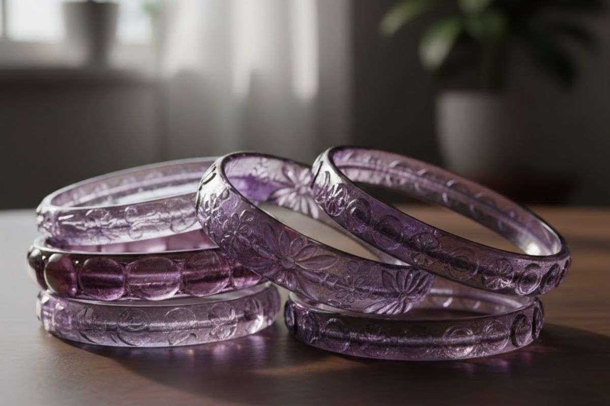 Purple Glass Bangle
