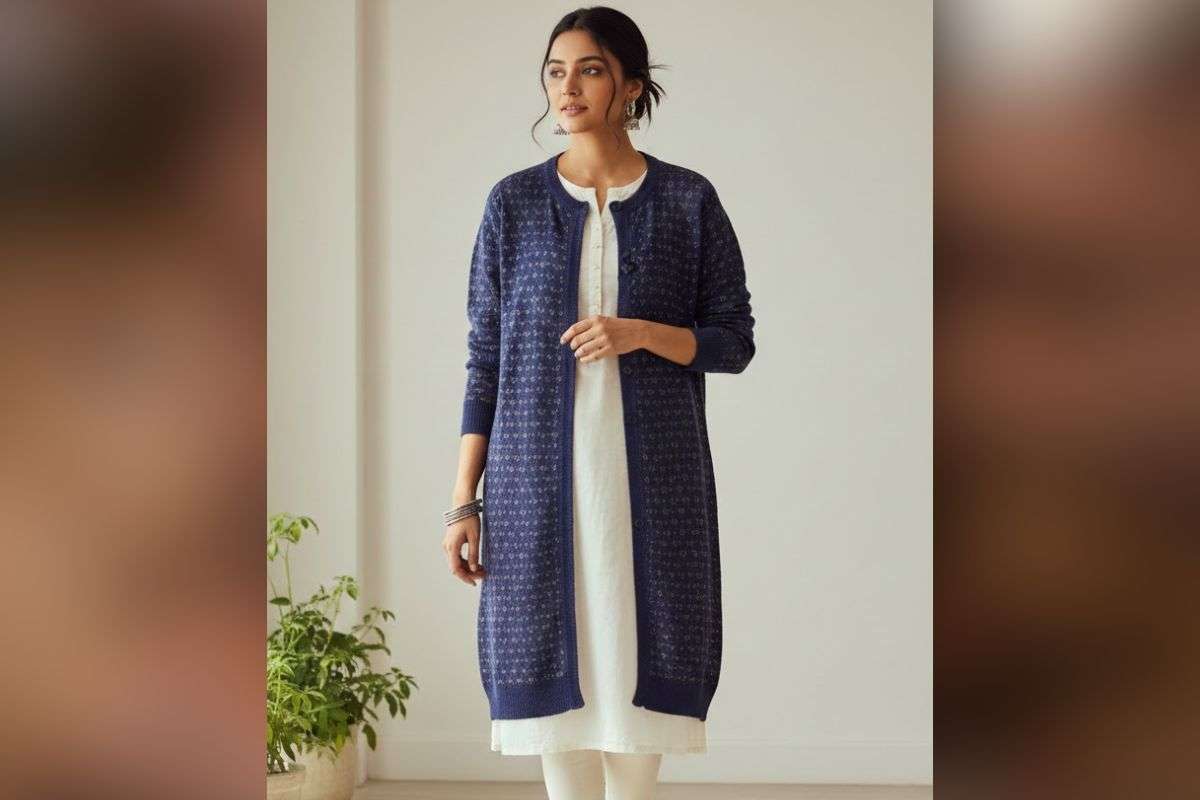 Round Neck Long Sweater