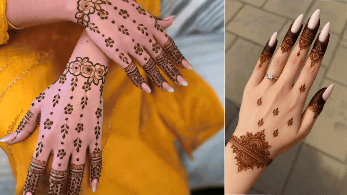 Simple Mehndi Designs: कम मेहनत में हाथों को दें खूबसूरत लुक, देखें आसान और एलिगेंट मेहंदी डिजाइन