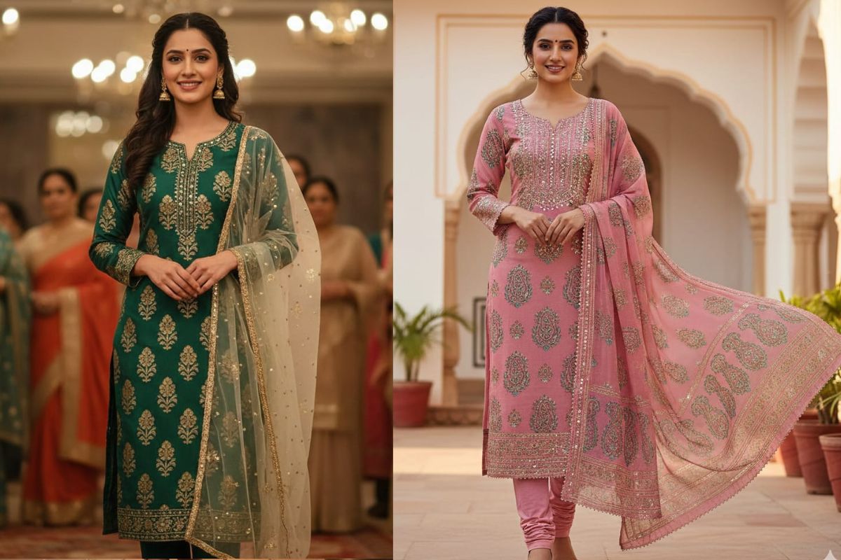 Straight-Cut Punjabi Suit For Lohri