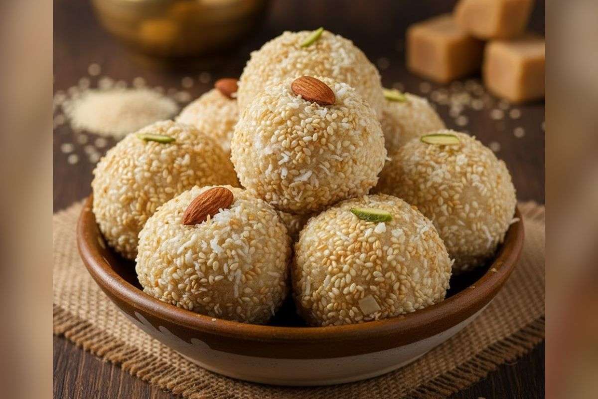 Til Nariyal Laddu