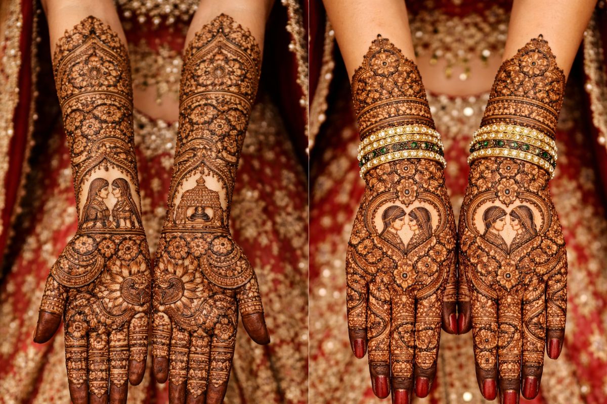 full hand bridal mehndi design