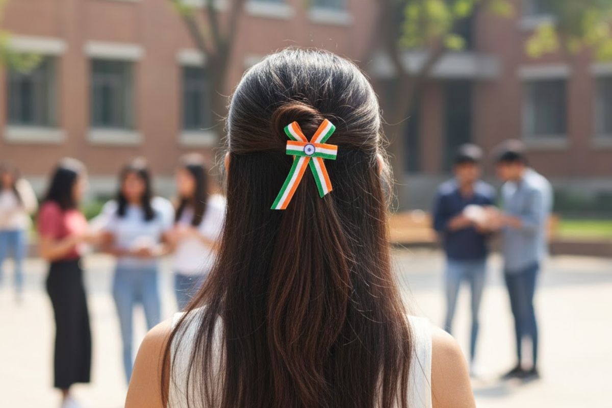 half open hair style