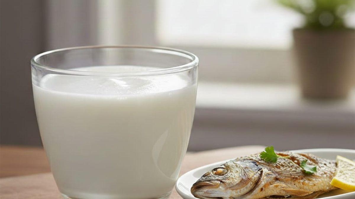 milk with fish