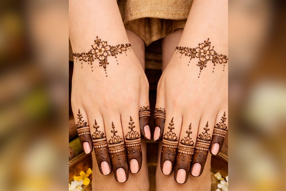 Minimal Mehndi Design 