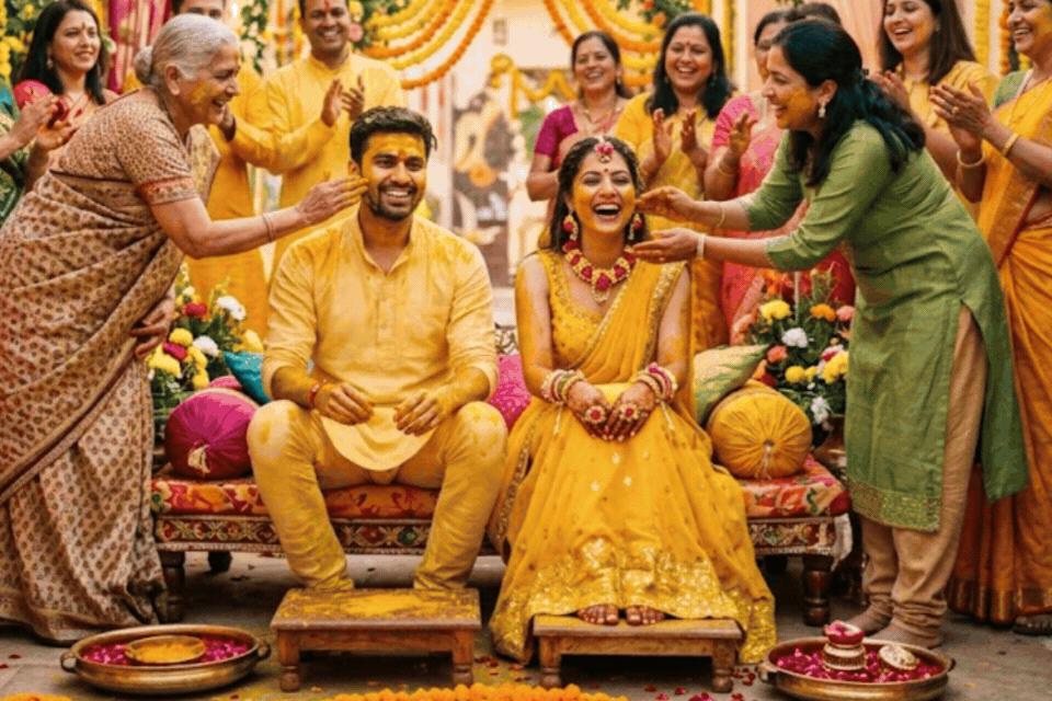 हिंदू शादी में दूल्हा-दुल्हन को हल्दी क्यों लगाई जाती है? जानें इसका रहस्य