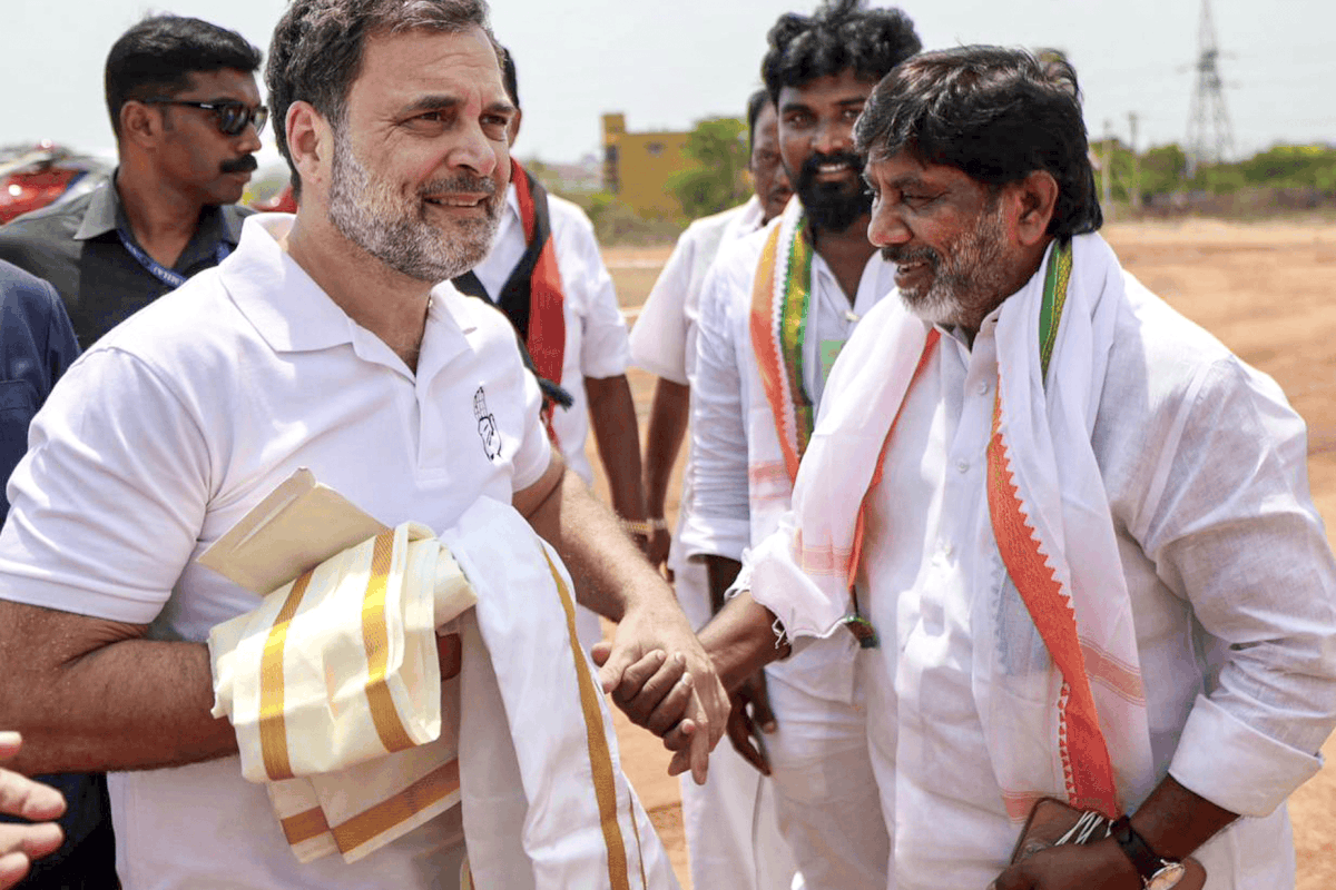 कन्याकुमारी में गरजे राहुल गांधी, कहा- AIADMK ने BJP के आगे टेके घुटने, RSS पर भी साधा निशाना