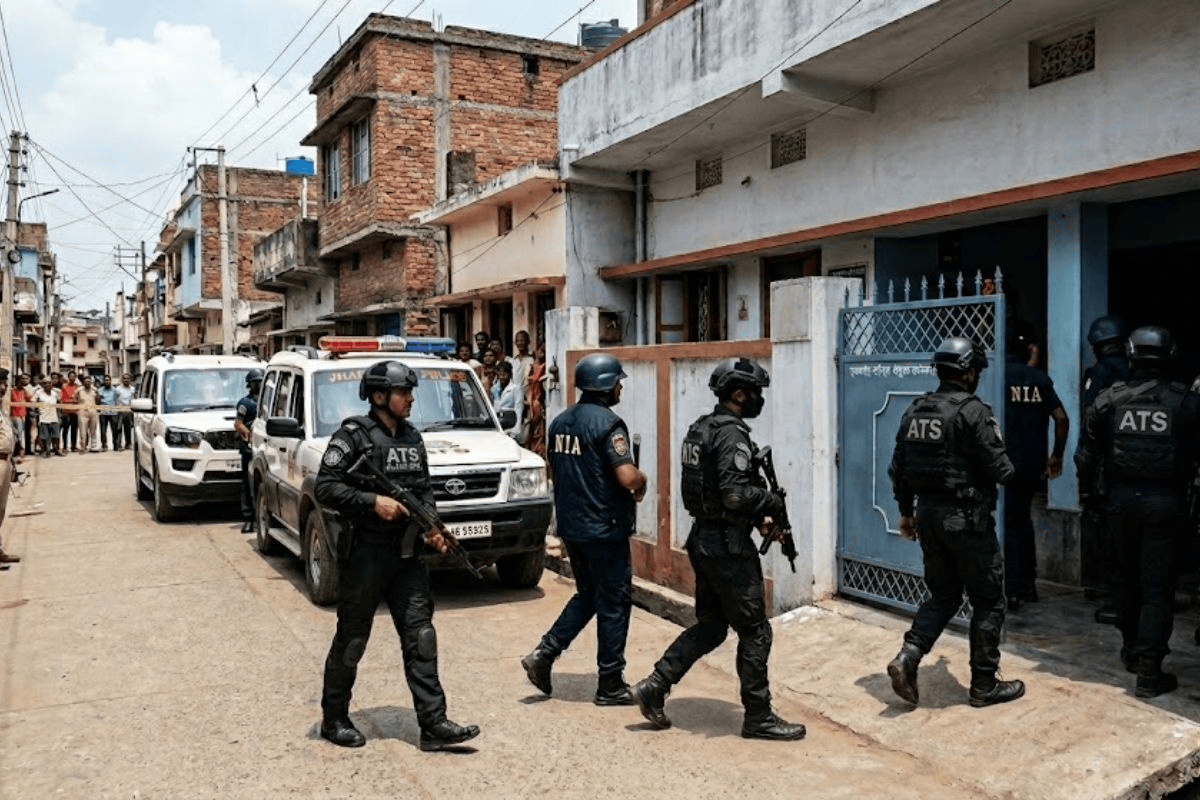 देवघर में एनआईए-एटीएस की संयुक्त छापेमारी, दो संदिग्ध हिरासत में