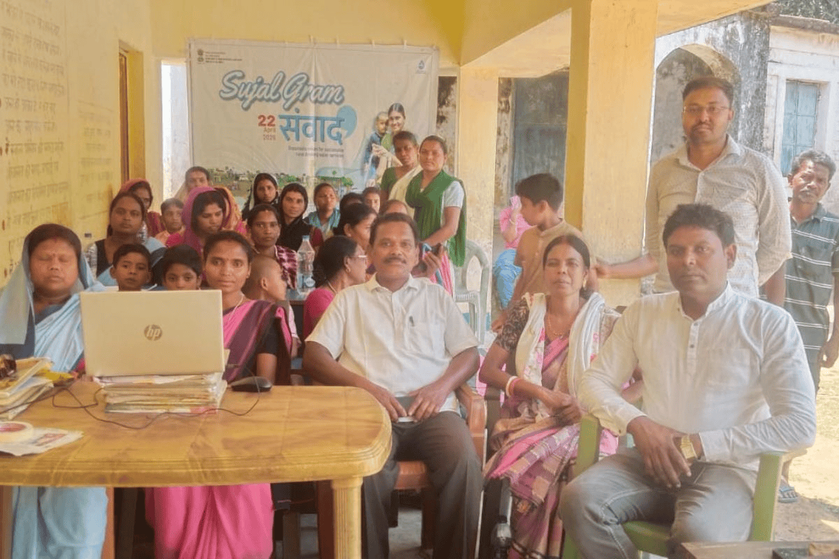 सरायकेला-खरसावां: ‘सुजल ग्राम संवाद’ के छठे संस्करण में वर्चुअली जुड़े ग्रामीण, अधिकारियों से की बातचीत