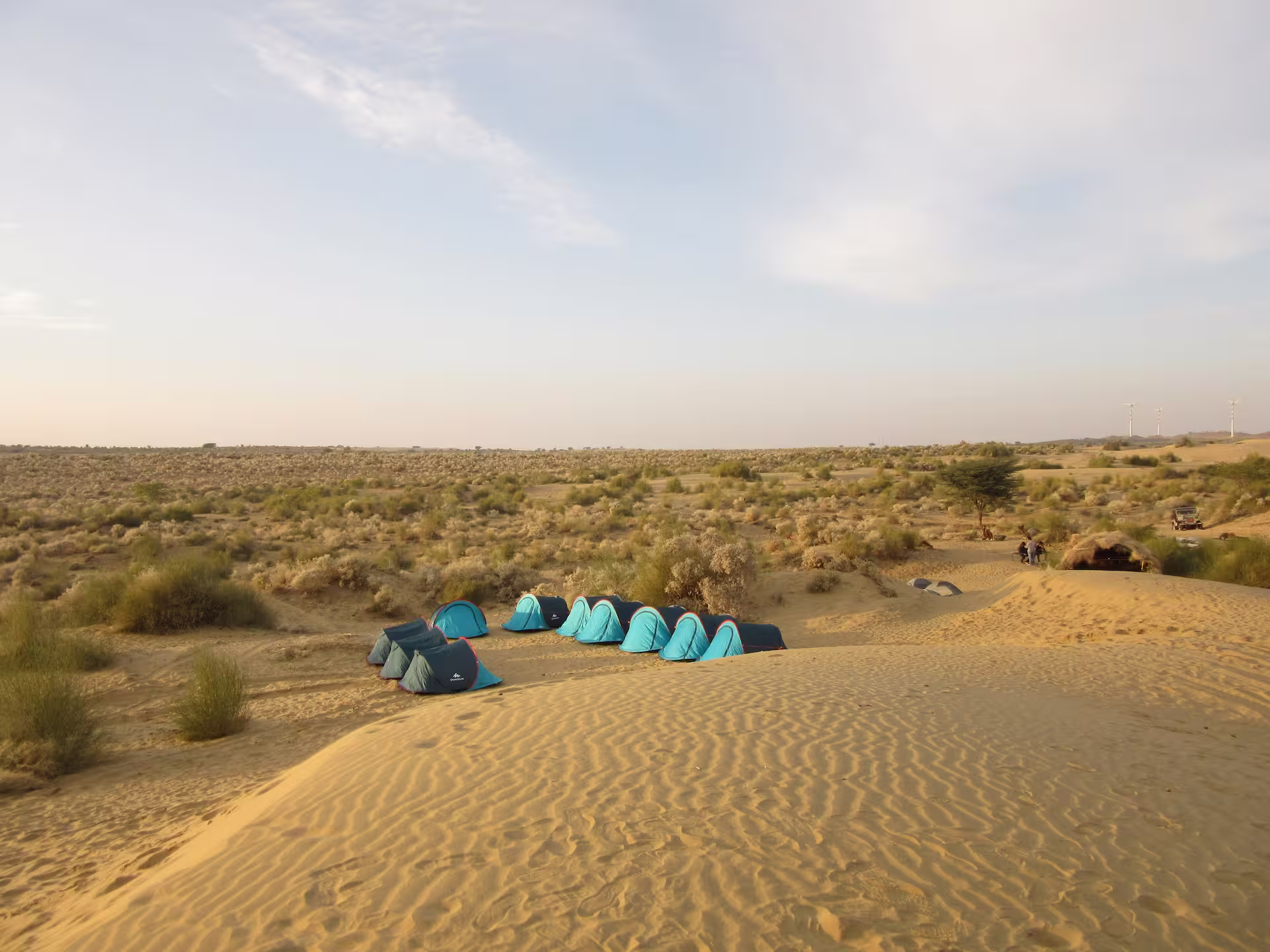 Desert camping tents in Thar Desert Rajasthan