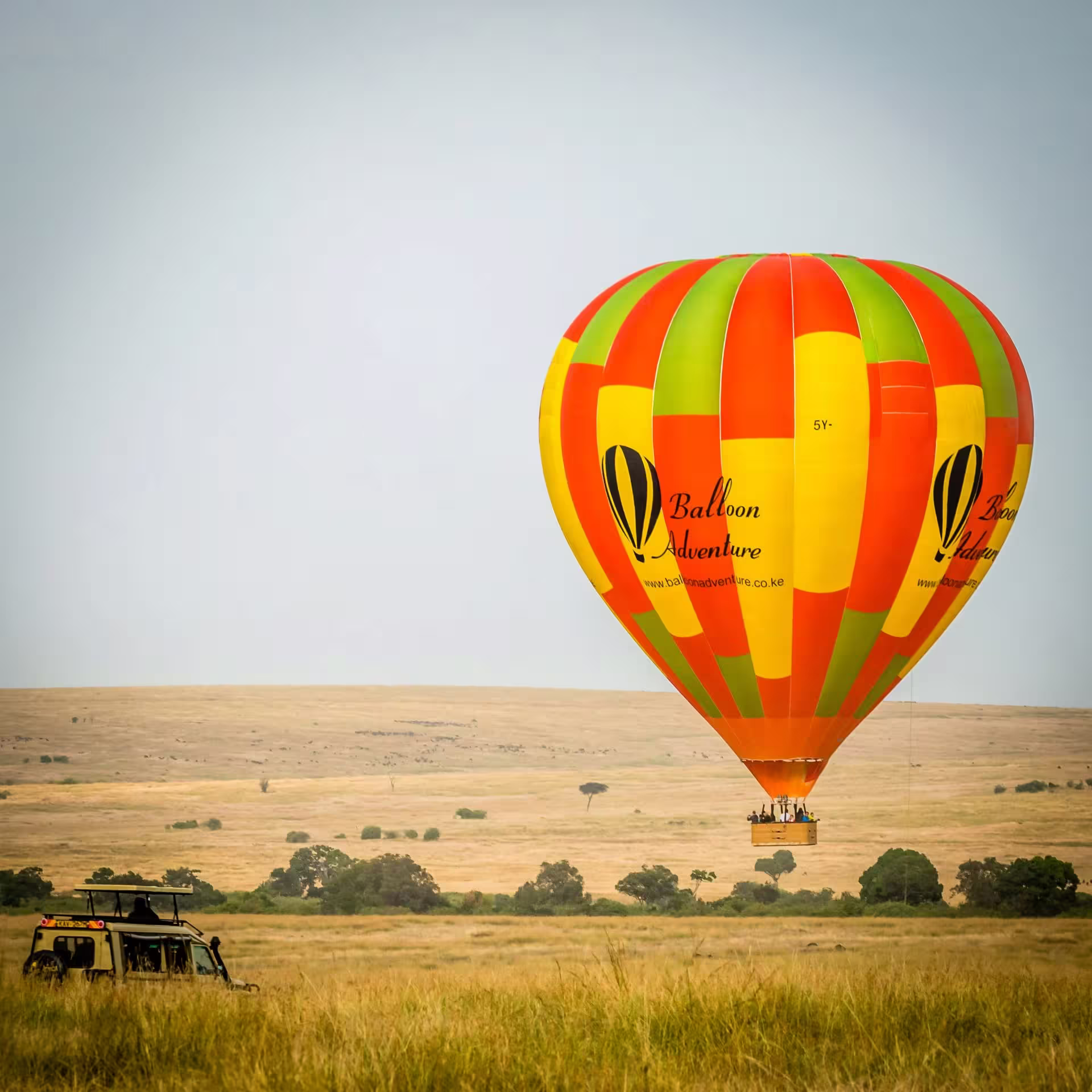 Hot air balloon safari adventure in Kenya