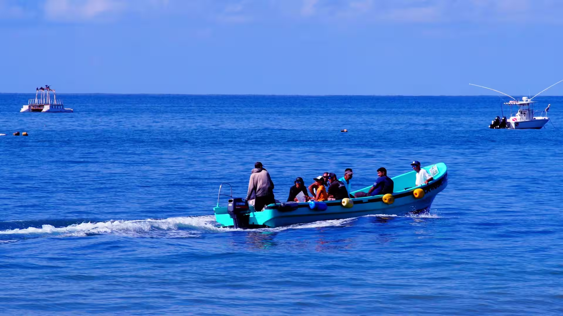 Paddleboarding in Seychelles Paddleboarding on calm turquoise waters in Seychelles