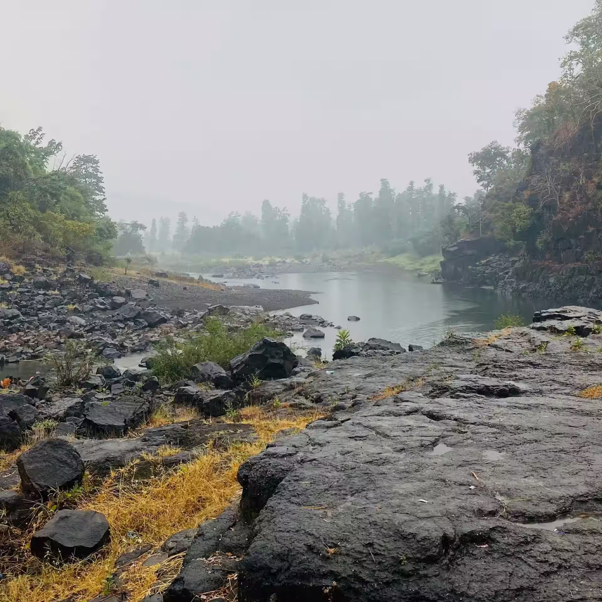 Saputara hill station with forested hills and lake in Gujarat