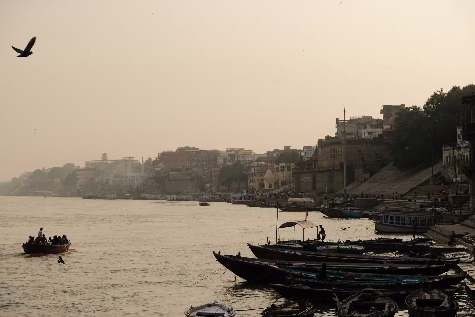 Ganga River in Uttar Pradesh Ganga River flowing in Uttar Pradesh