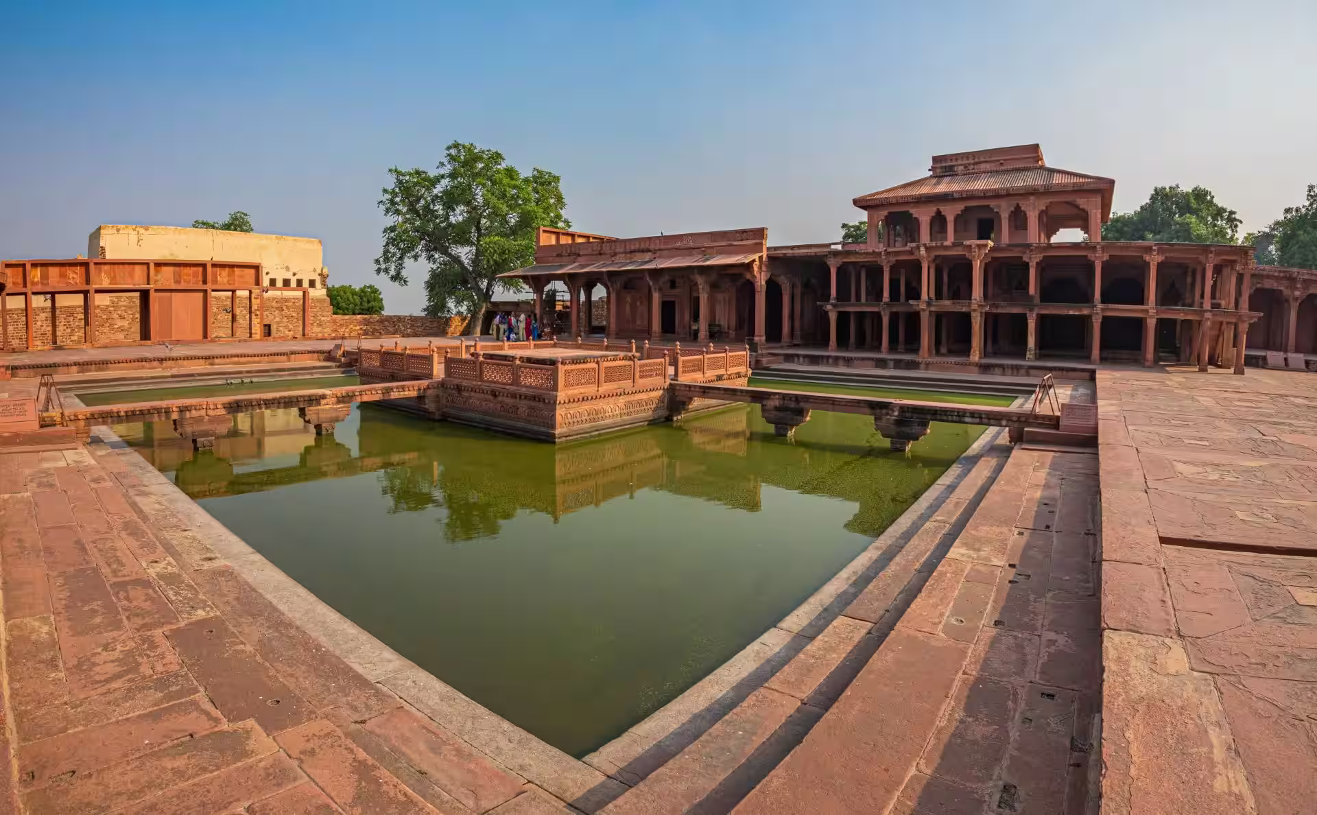 Anup Talao water tank in Fatehpur Sikri complex