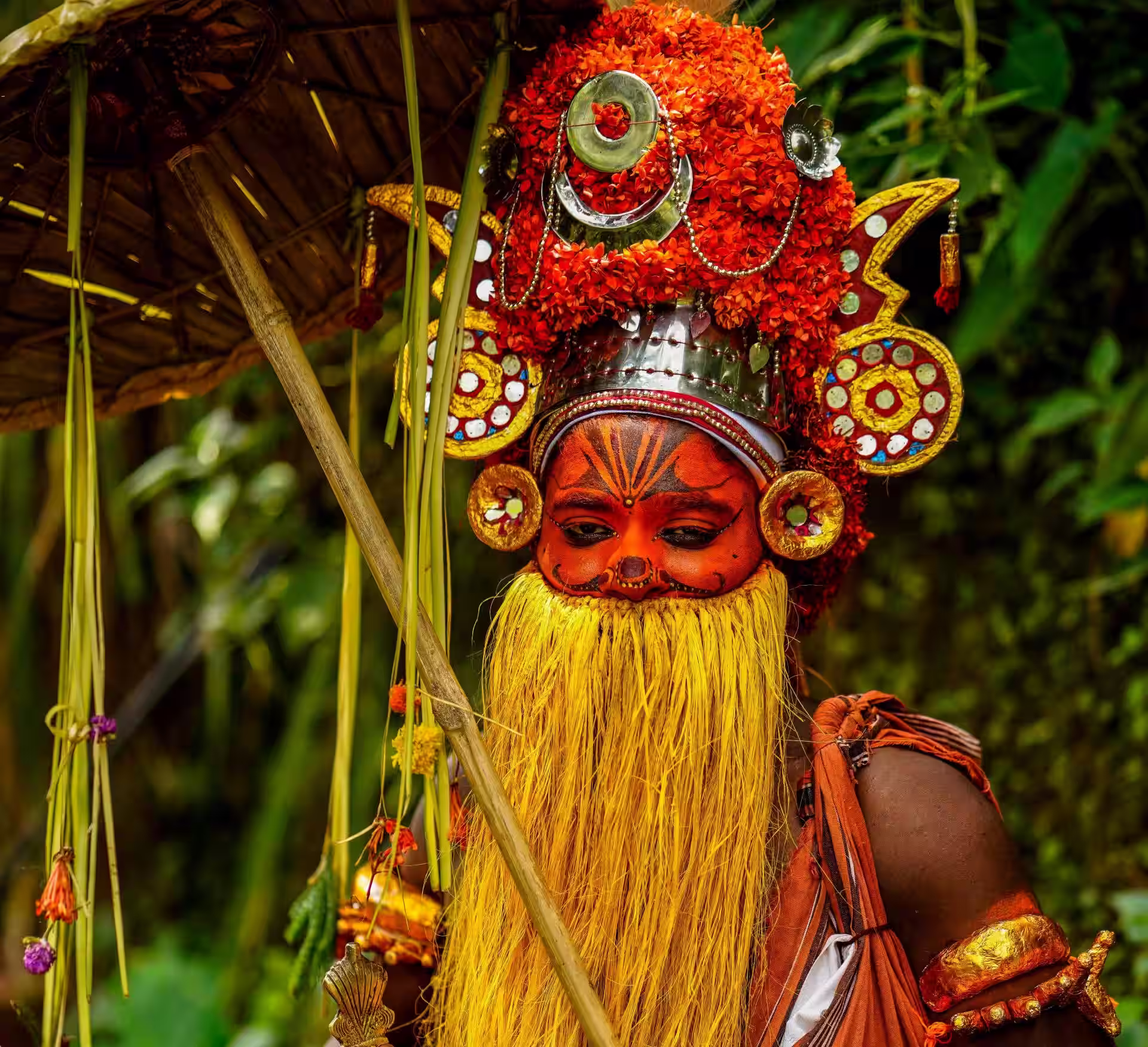 Onam Festival Kerala Floral rangoli and Onam celebration in Kerala