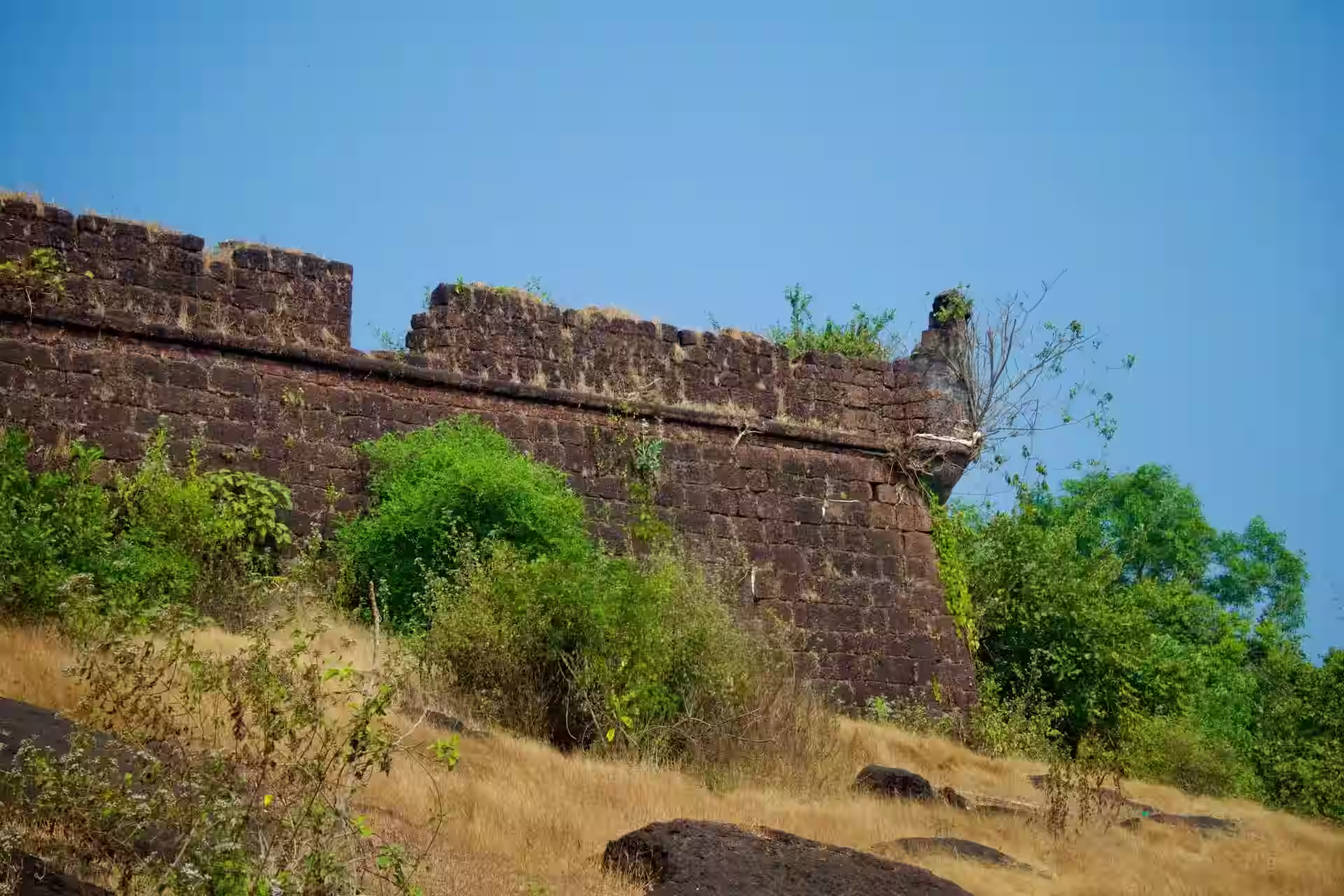 Chapora Fort ruins in Goa