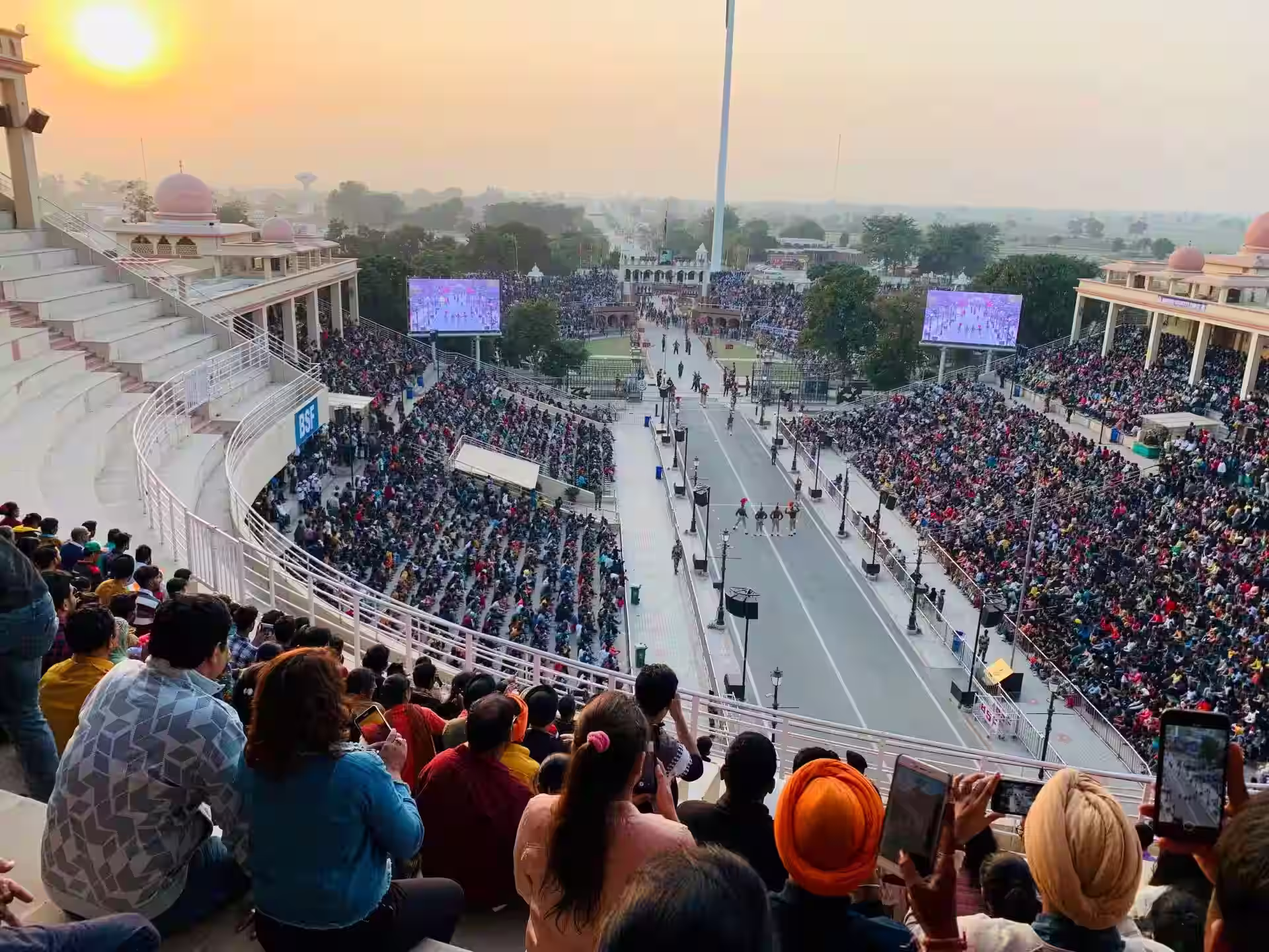 Wagah Border ceremony near Amritsar
