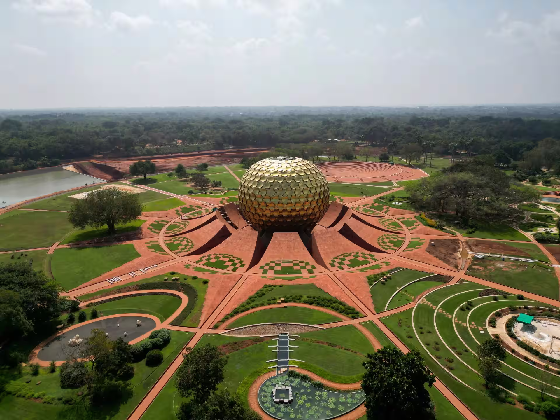 Auroville spiritual township in Tamil Nadu India