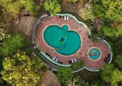 SYNA Tiger Resort Swimming Pool Aerial View
