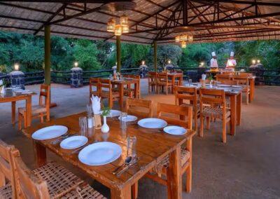 Aranyak Resort Outside Lunch