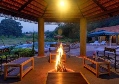 Aranyak Resort Fire Place