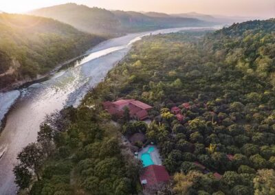 Taj Corbett Resort Aerial View