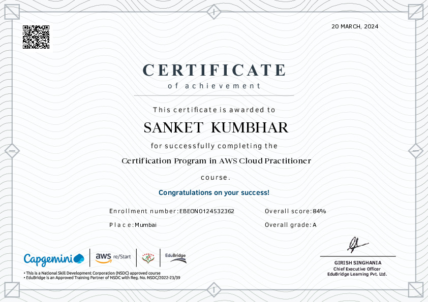 certificate details