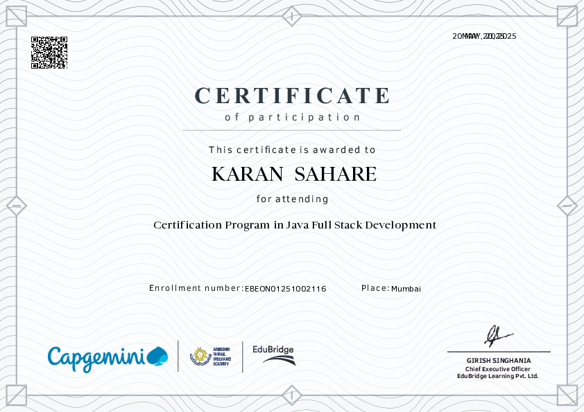 certificate details