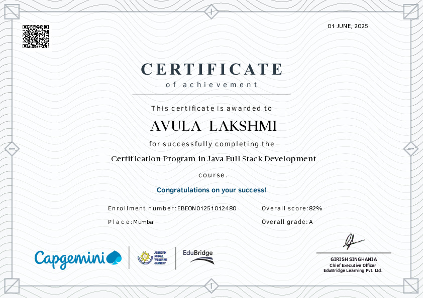 certificate details