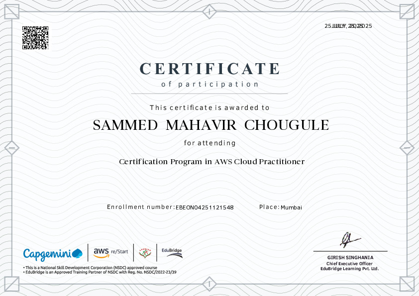 certificate details