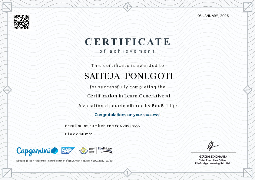 certificate details
