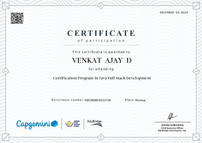 certificate details