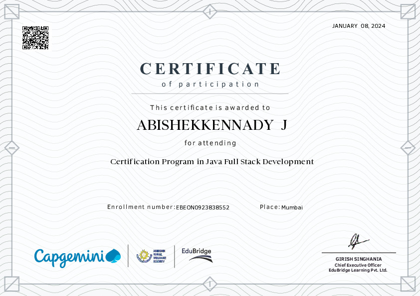 certificate details
