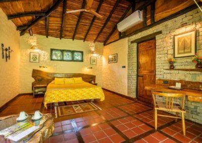 Kanha Earth Lodge AC Bedroom