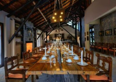 Kanha Earth Lodge Dining Area