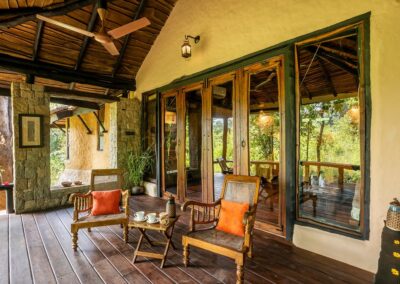 Kanha Earth Lodge Balcony View