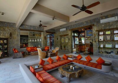 Kanha Earth Lodge Lobby Area
