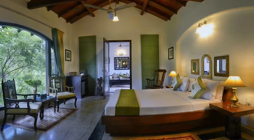 Chitvan Jungle Lodge Living Area