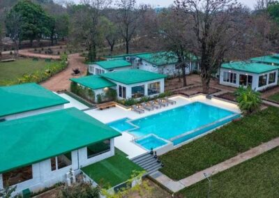 Riverwoods Kanha Aerial View