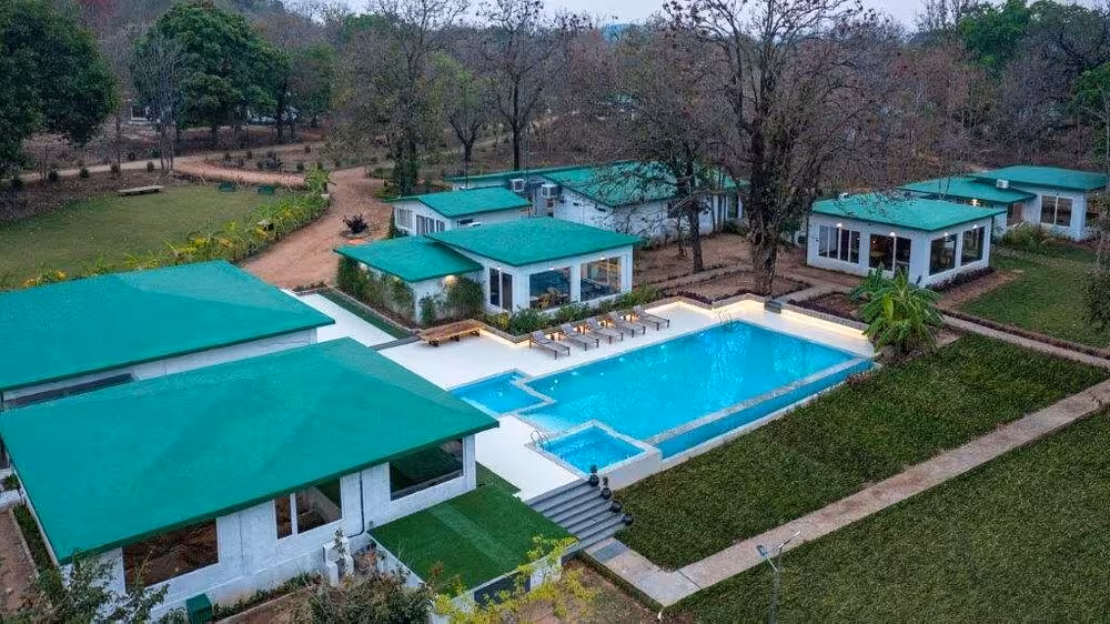 Riverwoods Kanha Aerial View